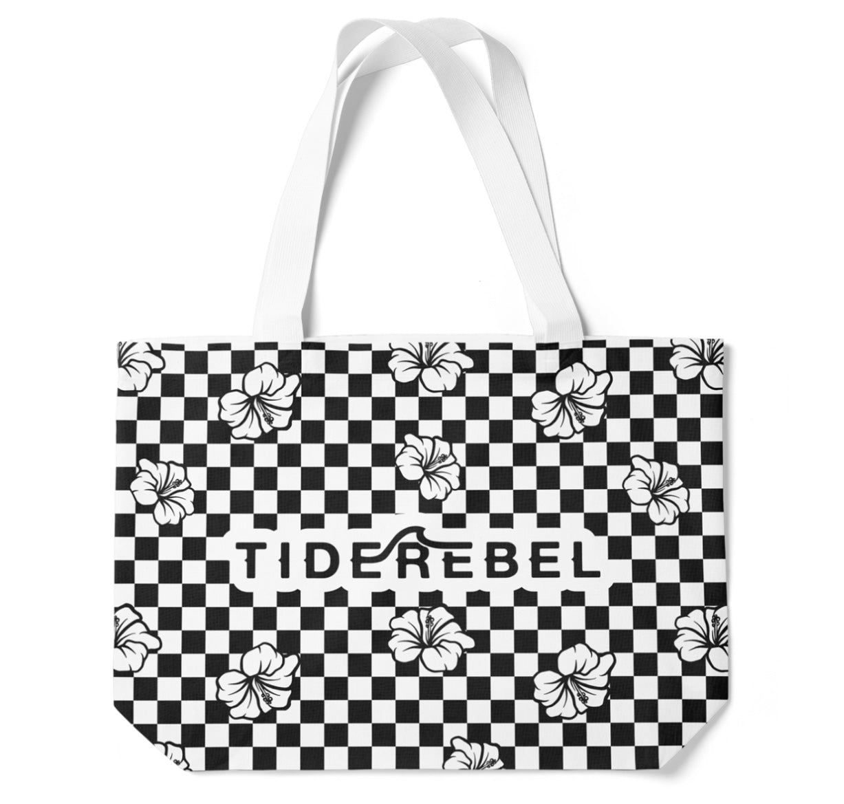 Tiderebel Checkered Tote Bag
